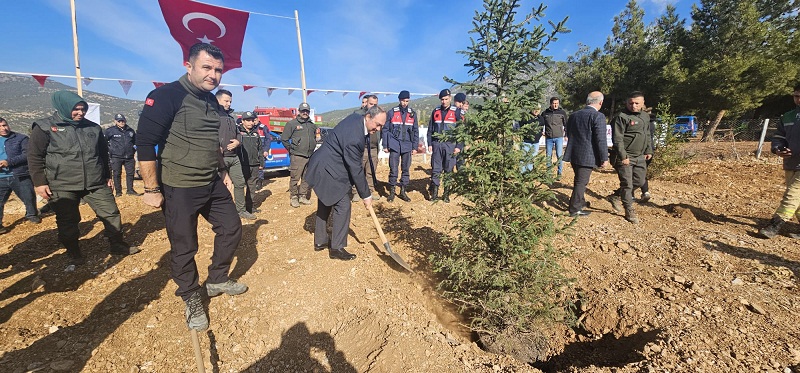 Kaymakamımız Osman ALTIN 11 Kasım Milli Ağaçlandırma Günü Etkinlikleri Kapsamında Fidan Dikti